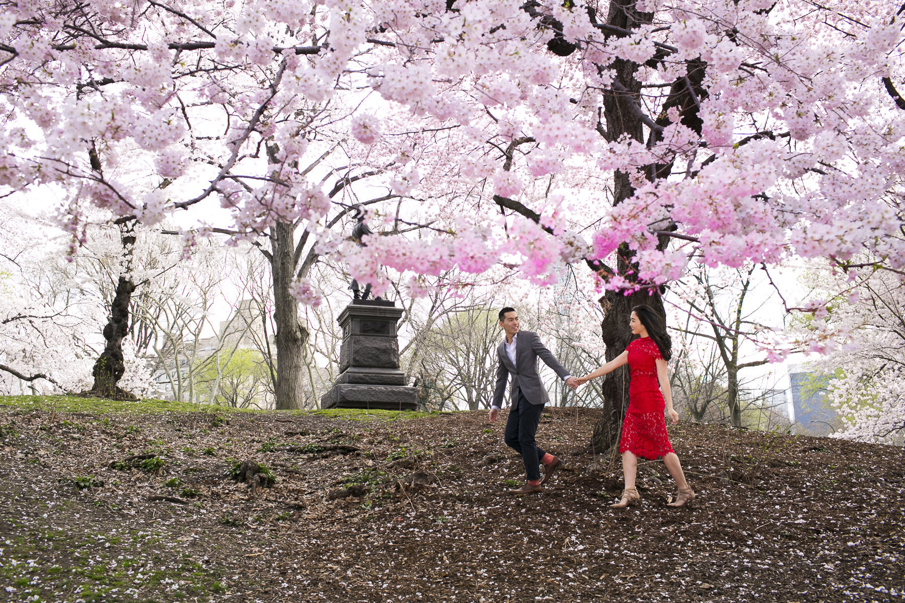 Audrey and Karson, Central Park engagement shoot