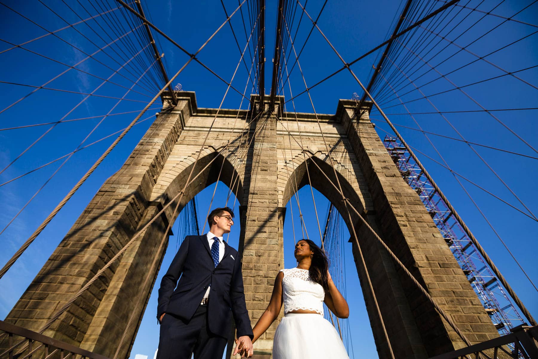 Shaily and Tom’s Brooklyn Bridge Elopement