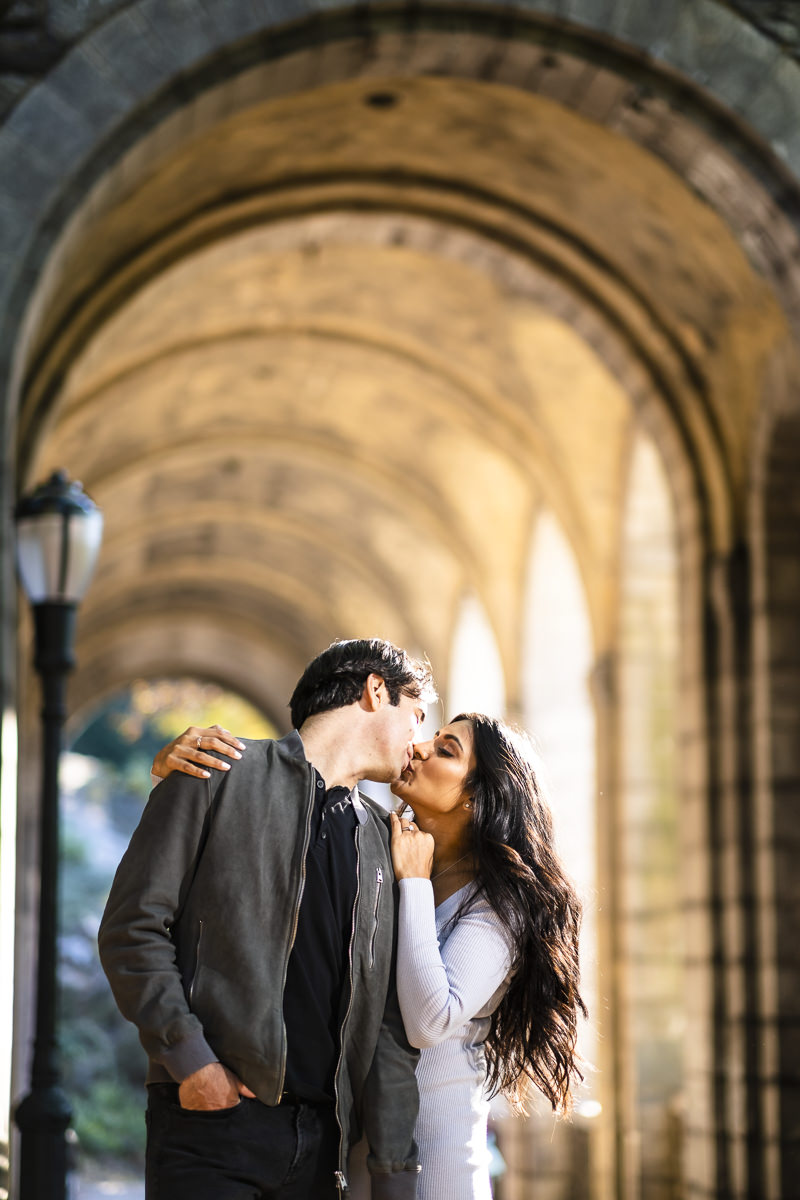 Cloisters engagement photos Fort tryon park